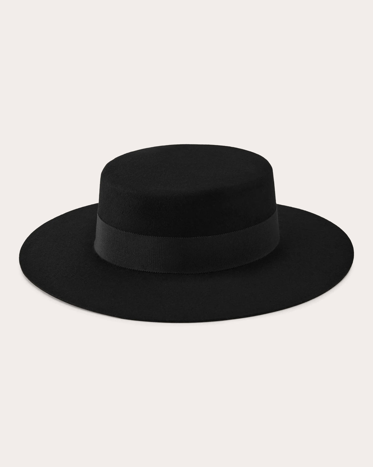 Suite Grosgrain Wool Felt Boater