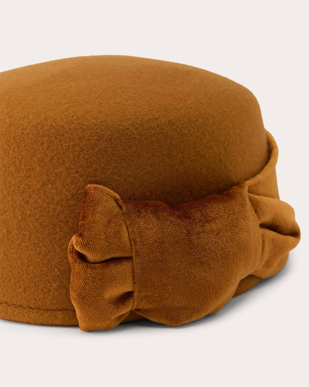 Savoy Knotted Wool Felt Pillbox Cap