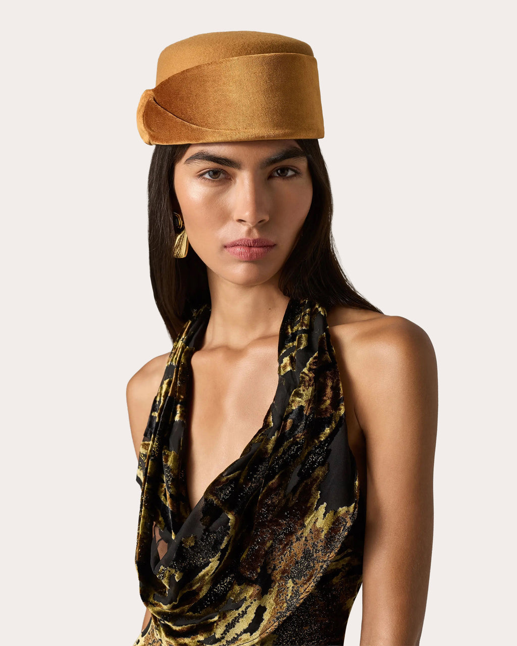 Savoy Knotted Wool Felt Pillbox Cap