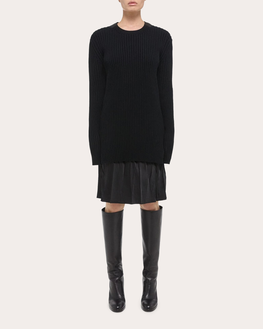 Ribbed Long-Sleeve Top