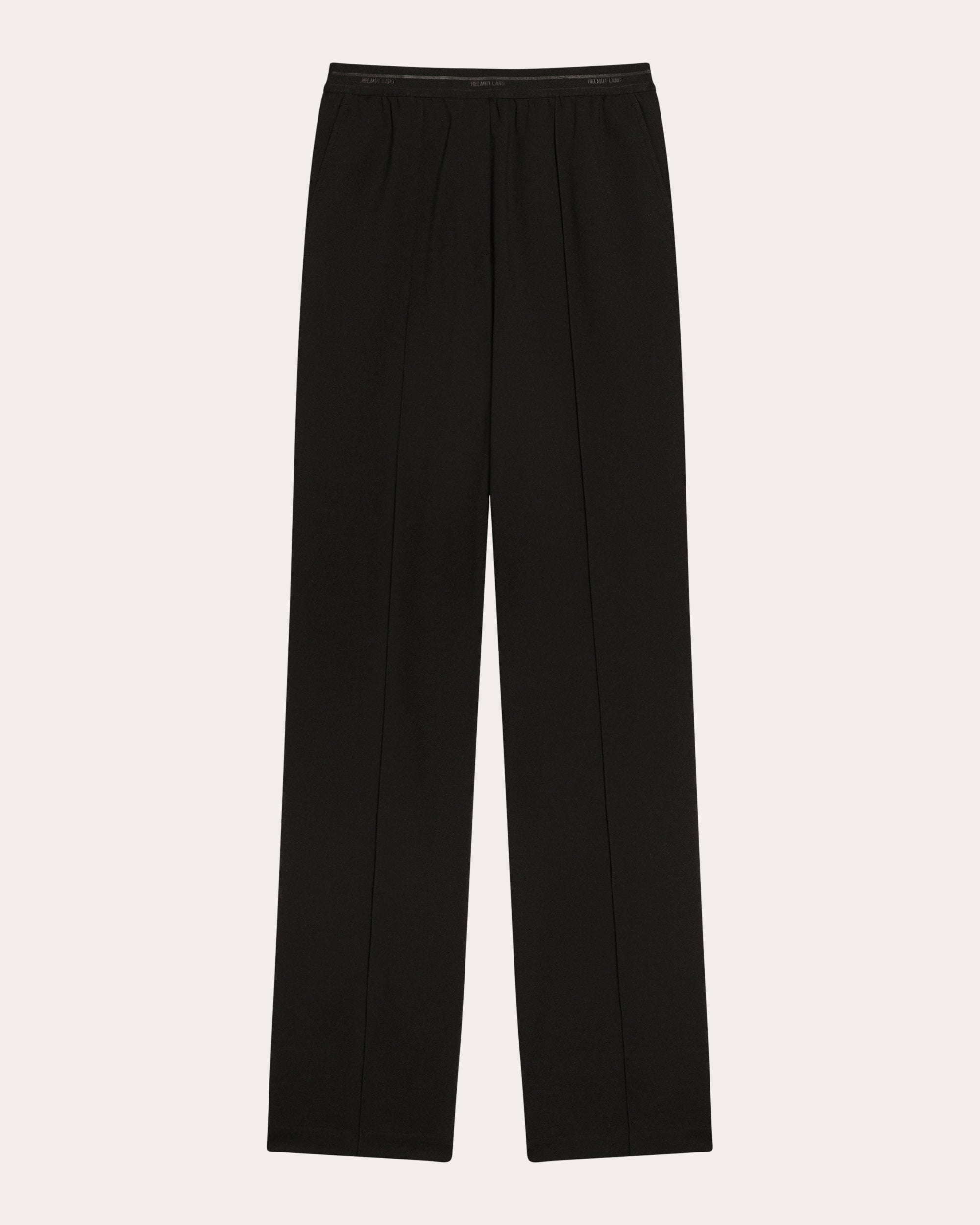 Ponte Knit Straight-Leg Car Trousers