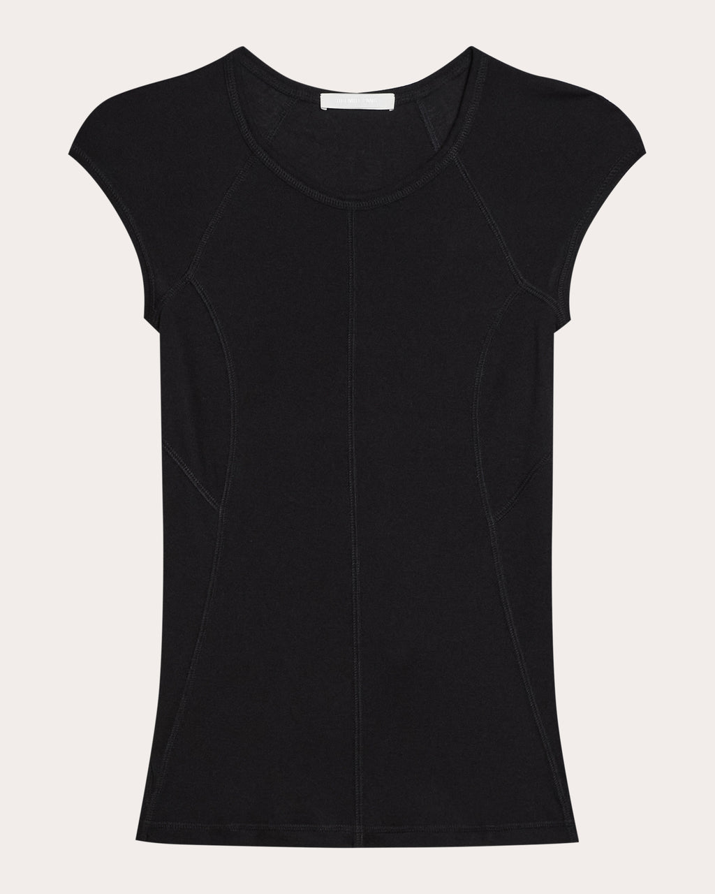 Paneled Ribbed Modal and Cotton-Blend Top