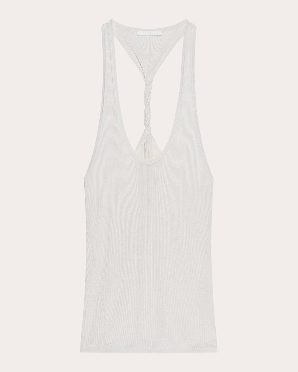 Rib Knit Twisted Racerback Tank Top