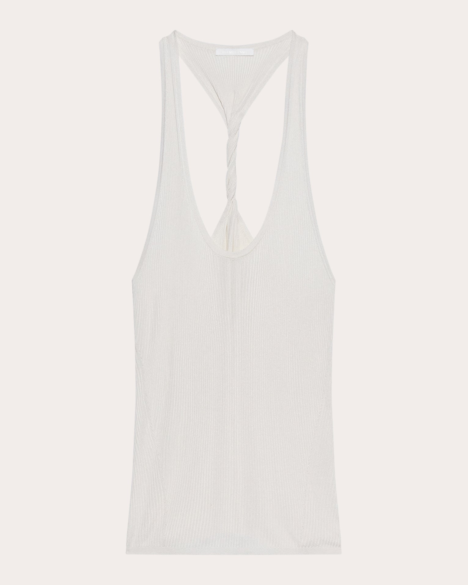 Rib Knit Twisted Racerback Tank Top