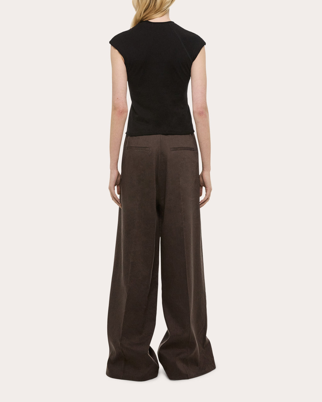 Jersey Twisted Crop Cap-Sleeve Tee