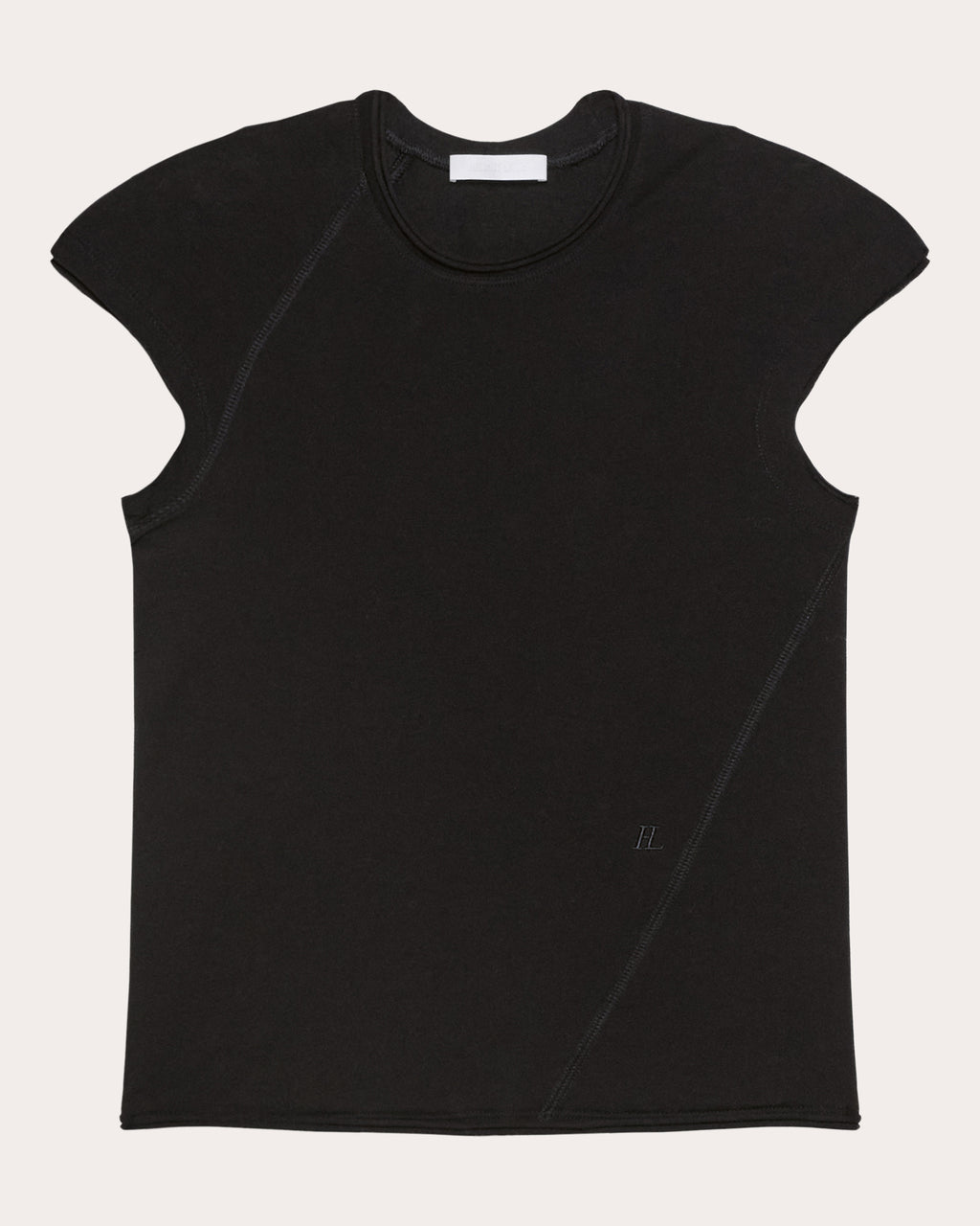 Jersey Twisted Crop Cap-Sleeve Tee