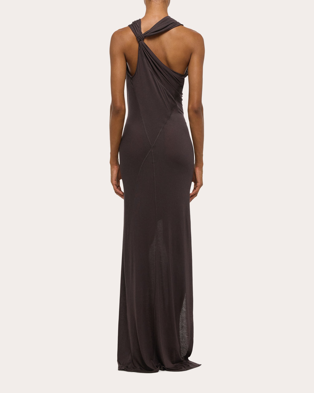 Draped Jersey Sleeveless Wind Maxi Dress
