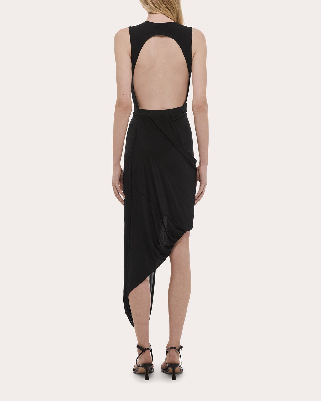 Jersey Twisted Drape Sleeveless Dress