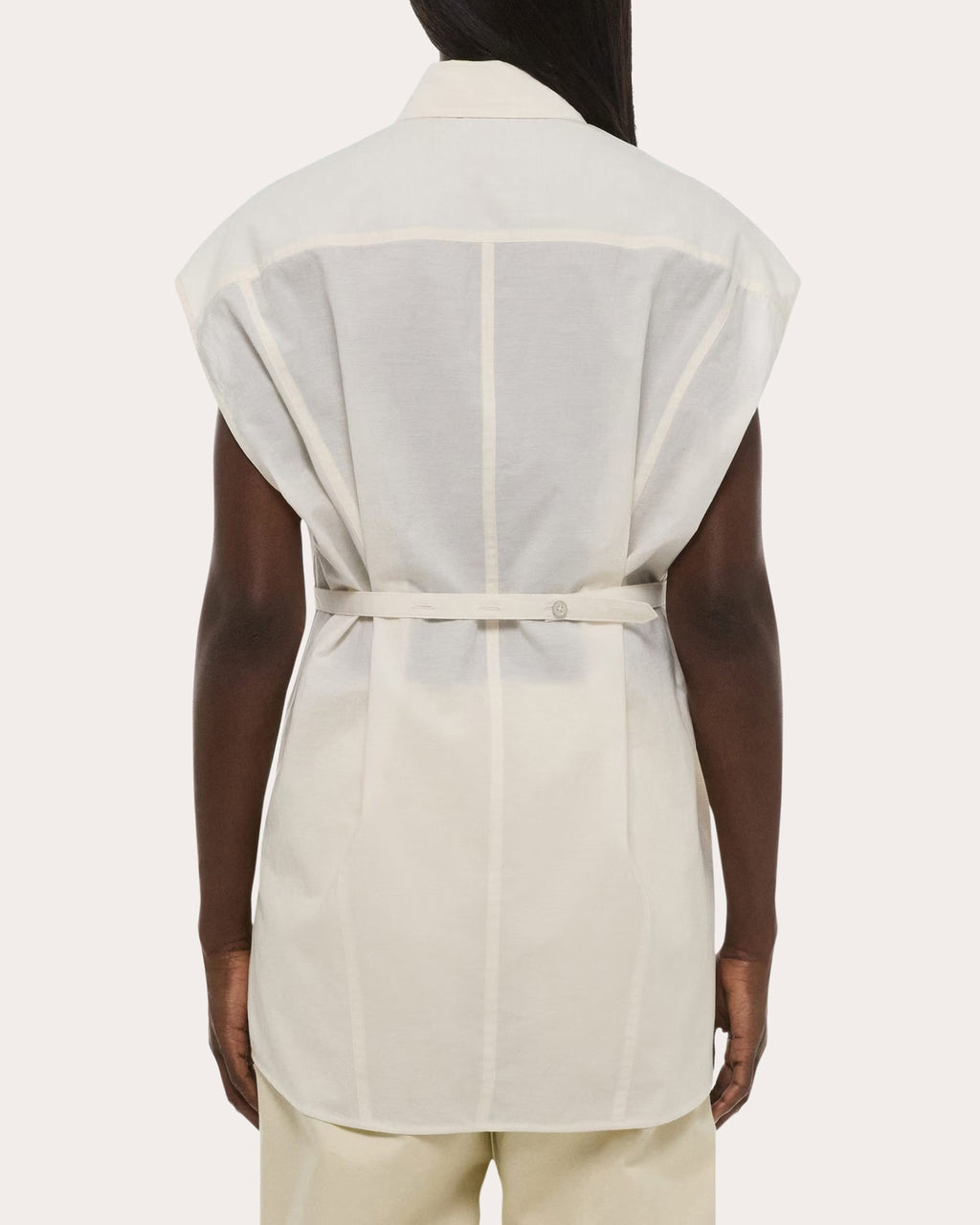 Organic Cotton Sleeveless Work Shirt