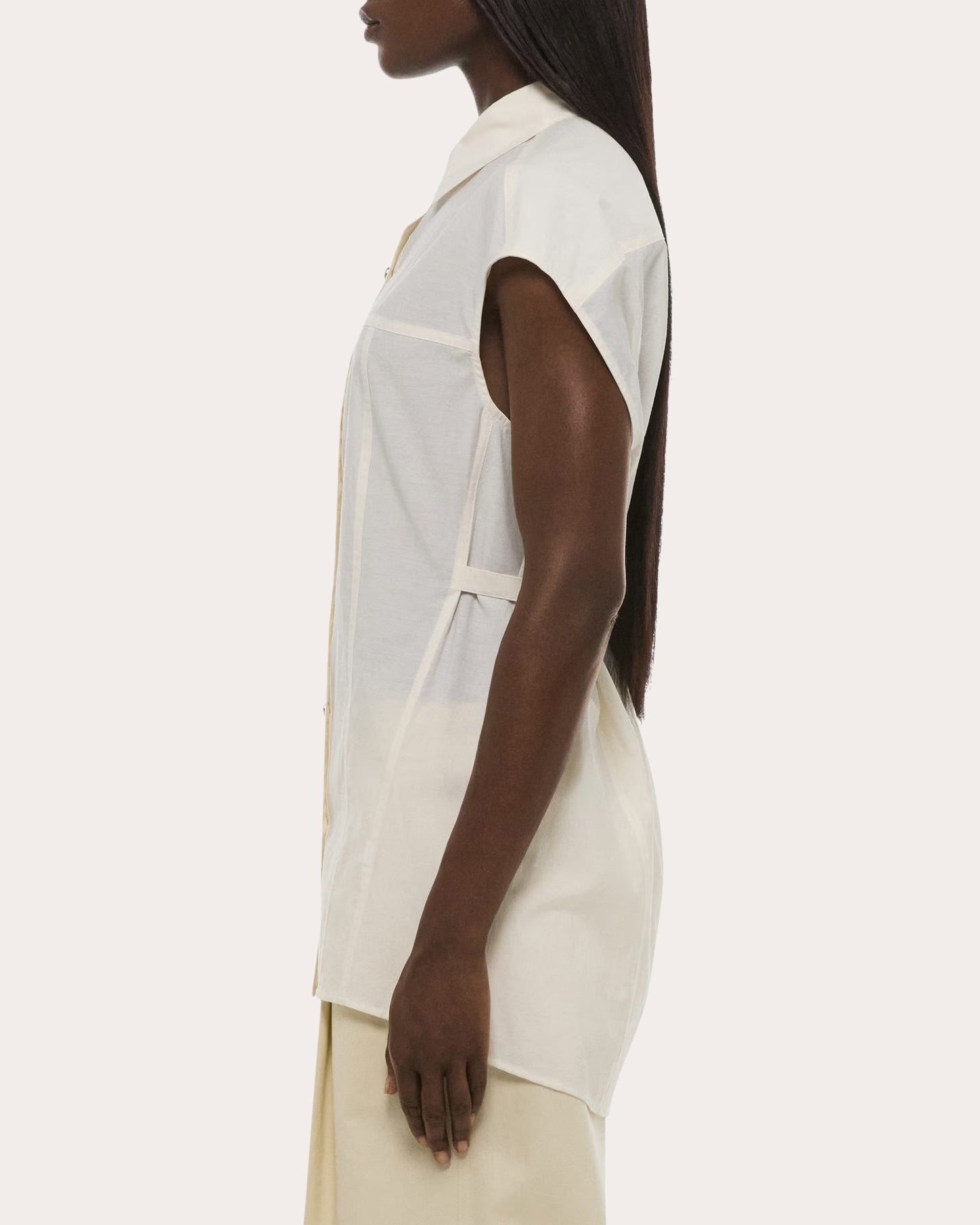 Organic Cotton Sleeveless Work Shirt