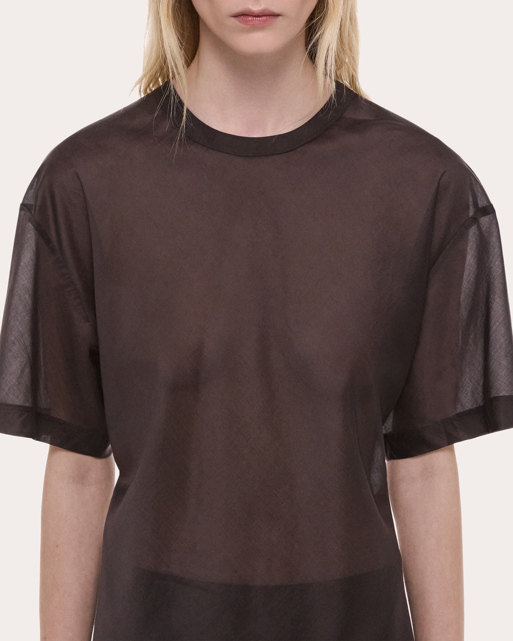 Sheer Voile Relaxed Tee
