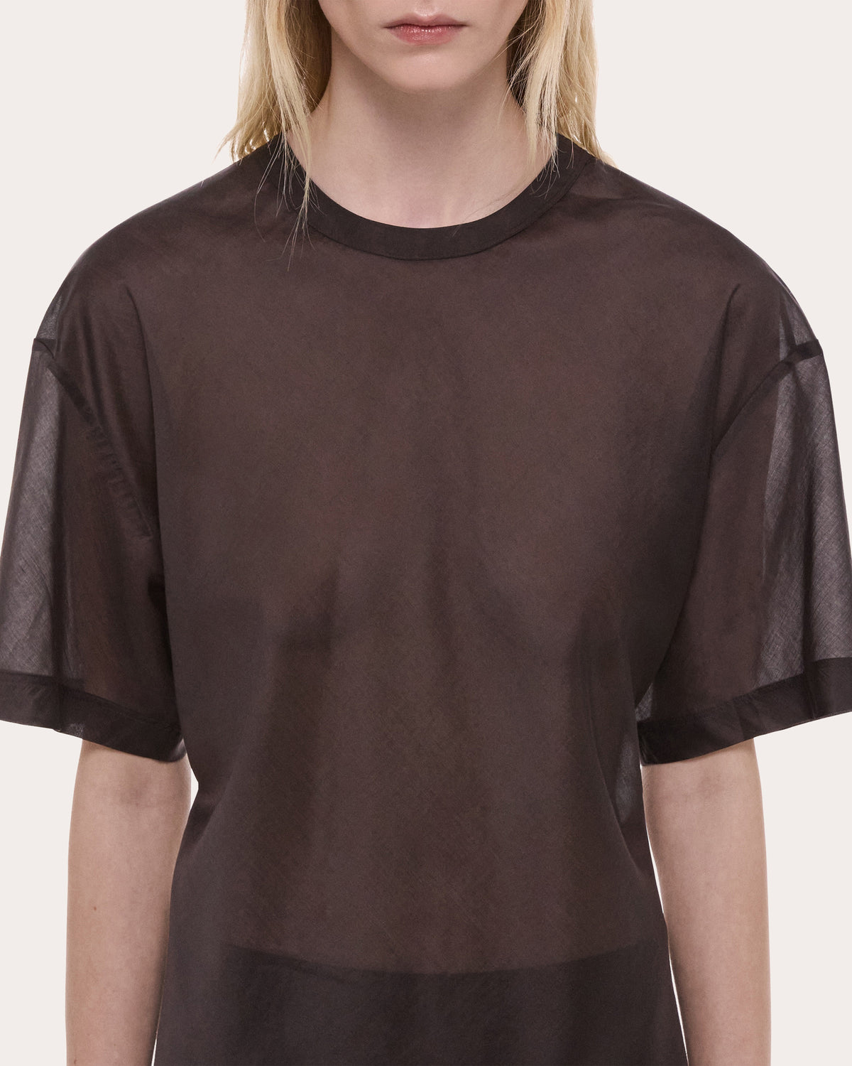 Sheer Voile Relaxed Tee