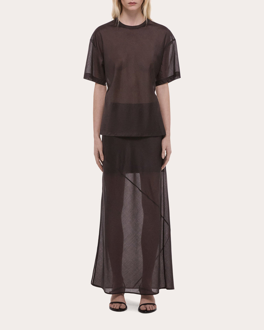 Sheer Voile Relaxed Tee