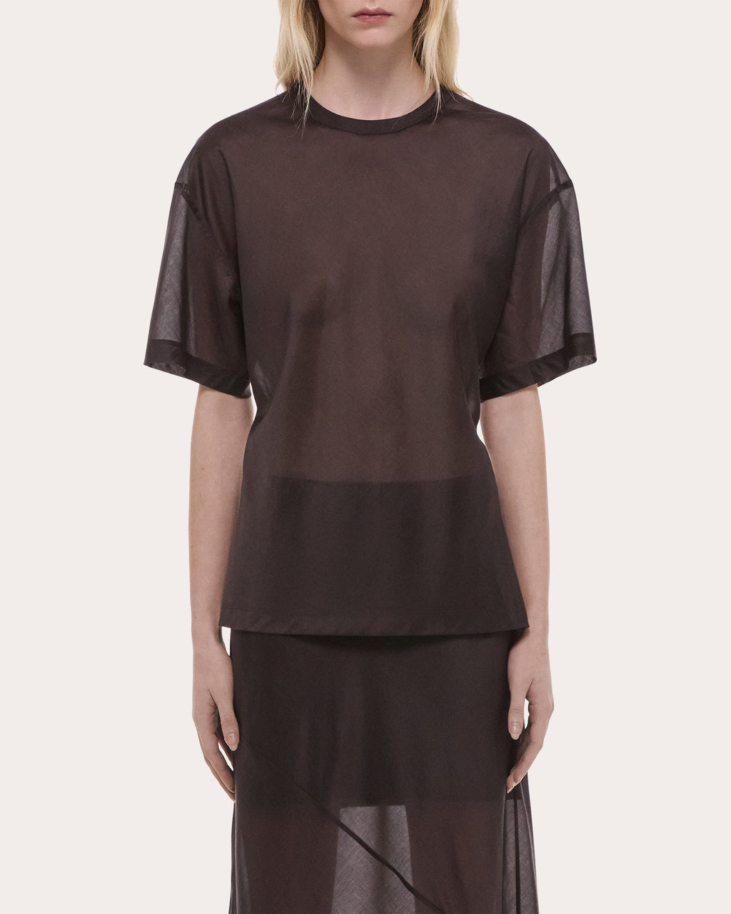 Sheer Voile Relaxed Tee