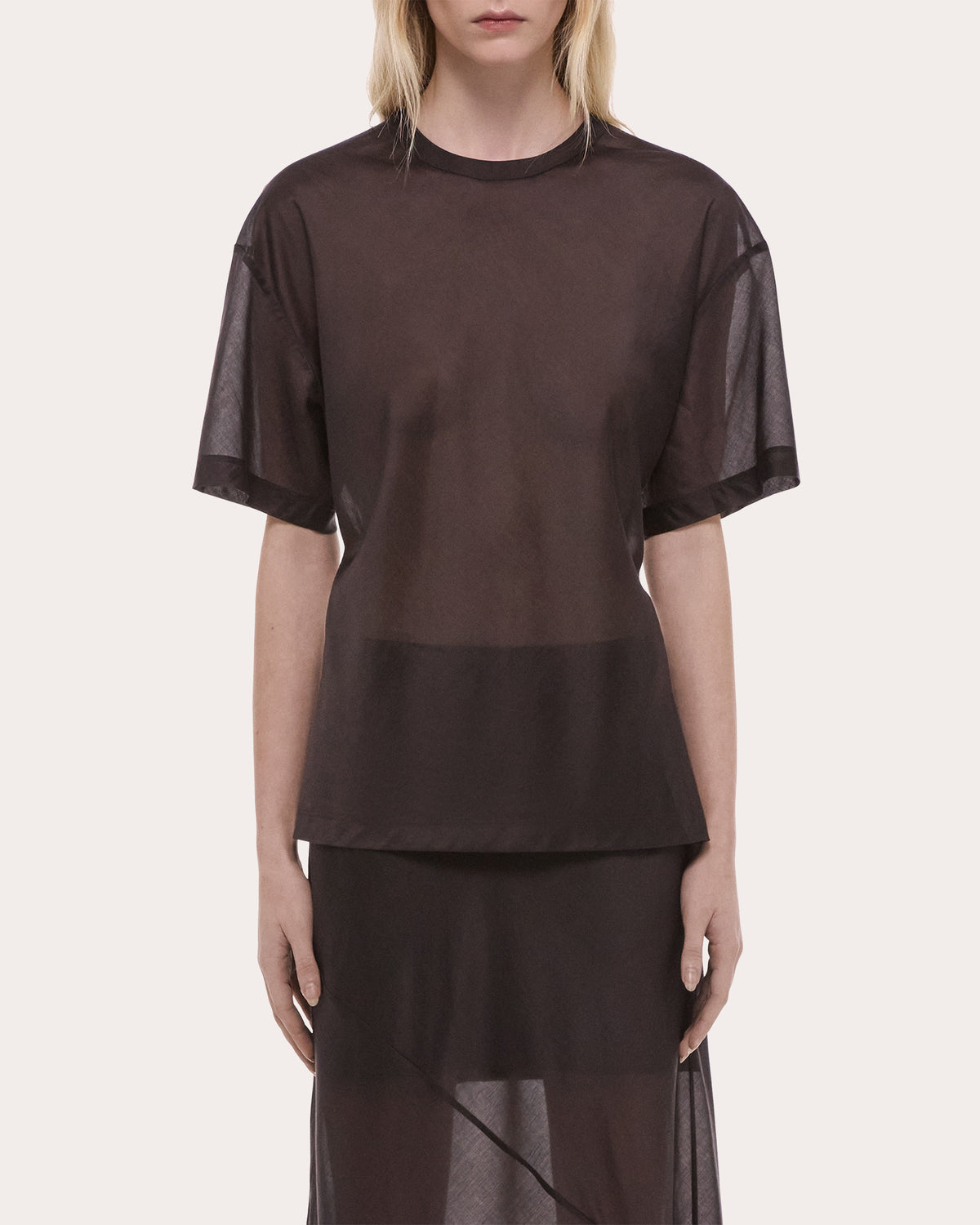Sheer Voile Relaxed Tee
