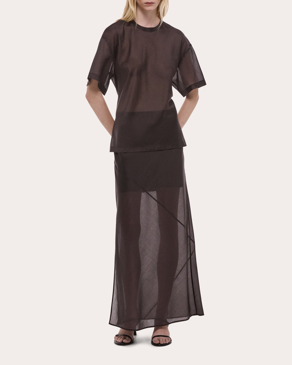 Sheer Voile Relaxed Tee