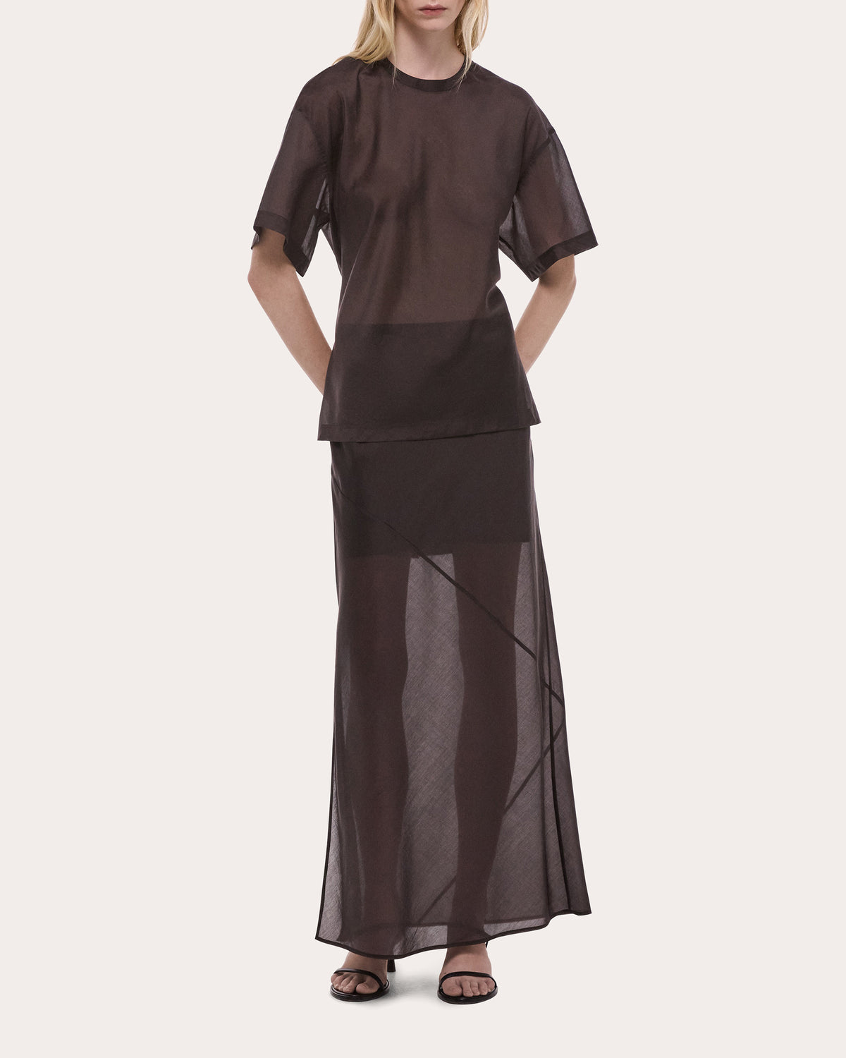 Sheer Voile Relaxed Tee