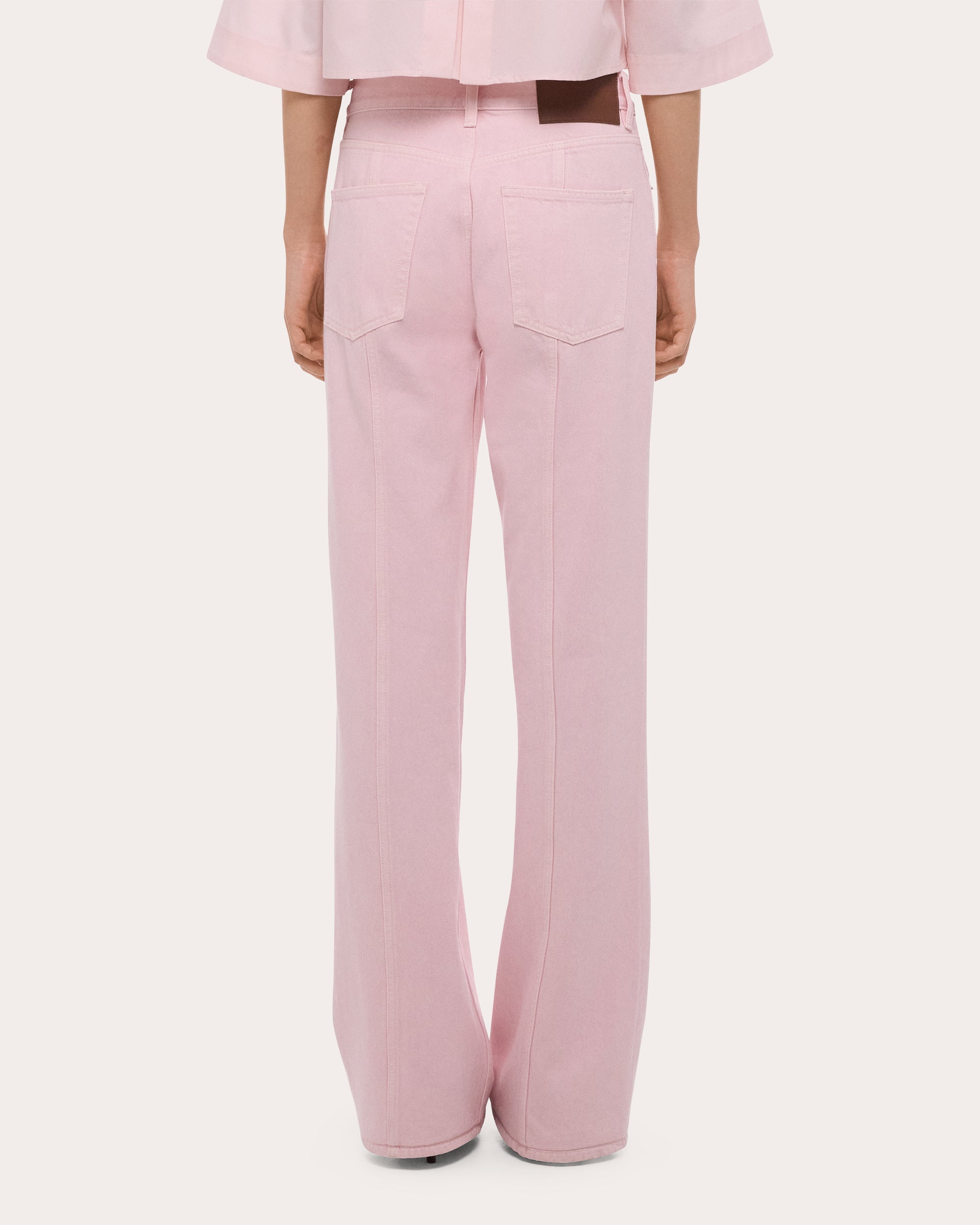 Seamed Straight-Leg Wardrobe Jeans