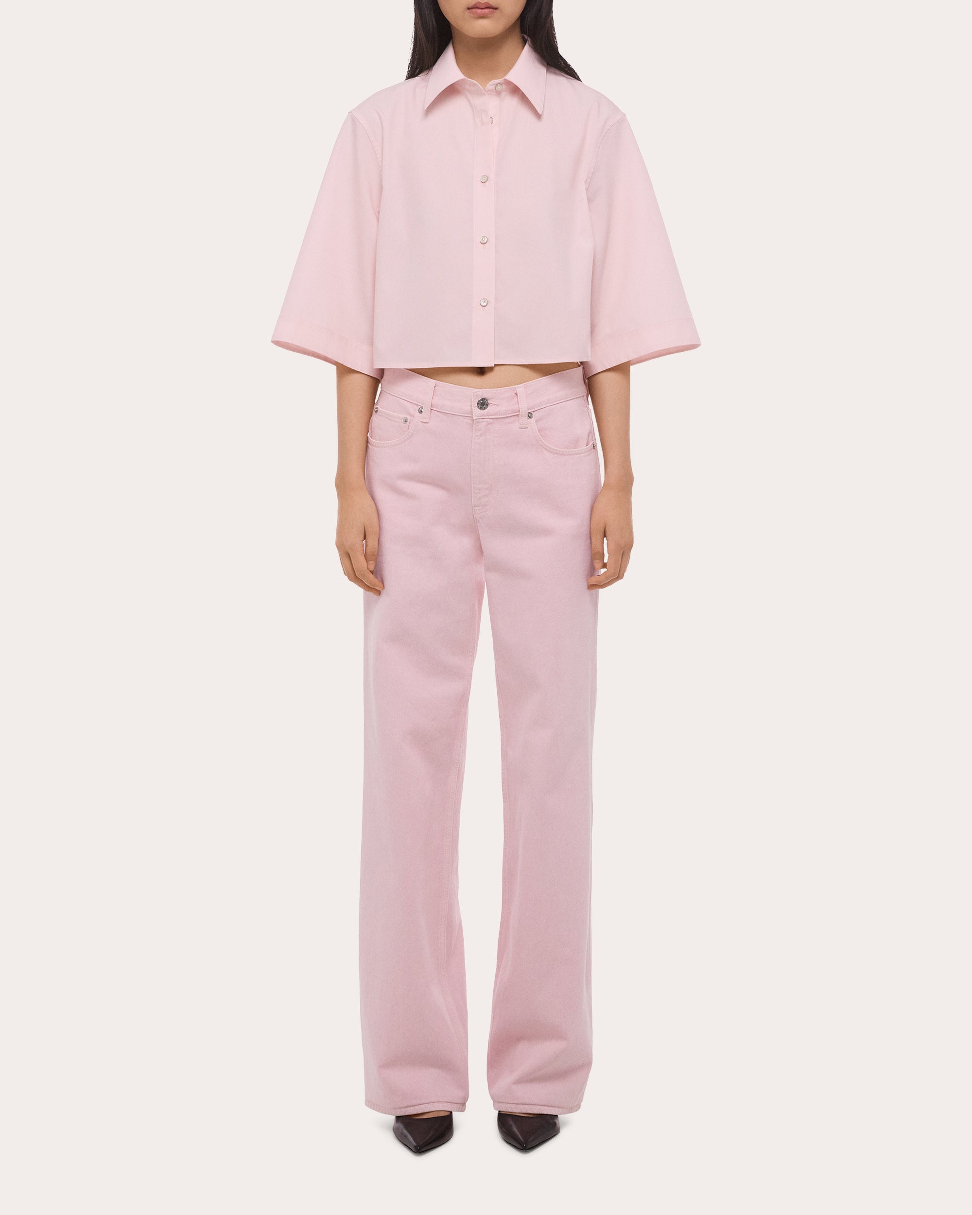 Seamed Straight-Leg Wardrobe Jeans