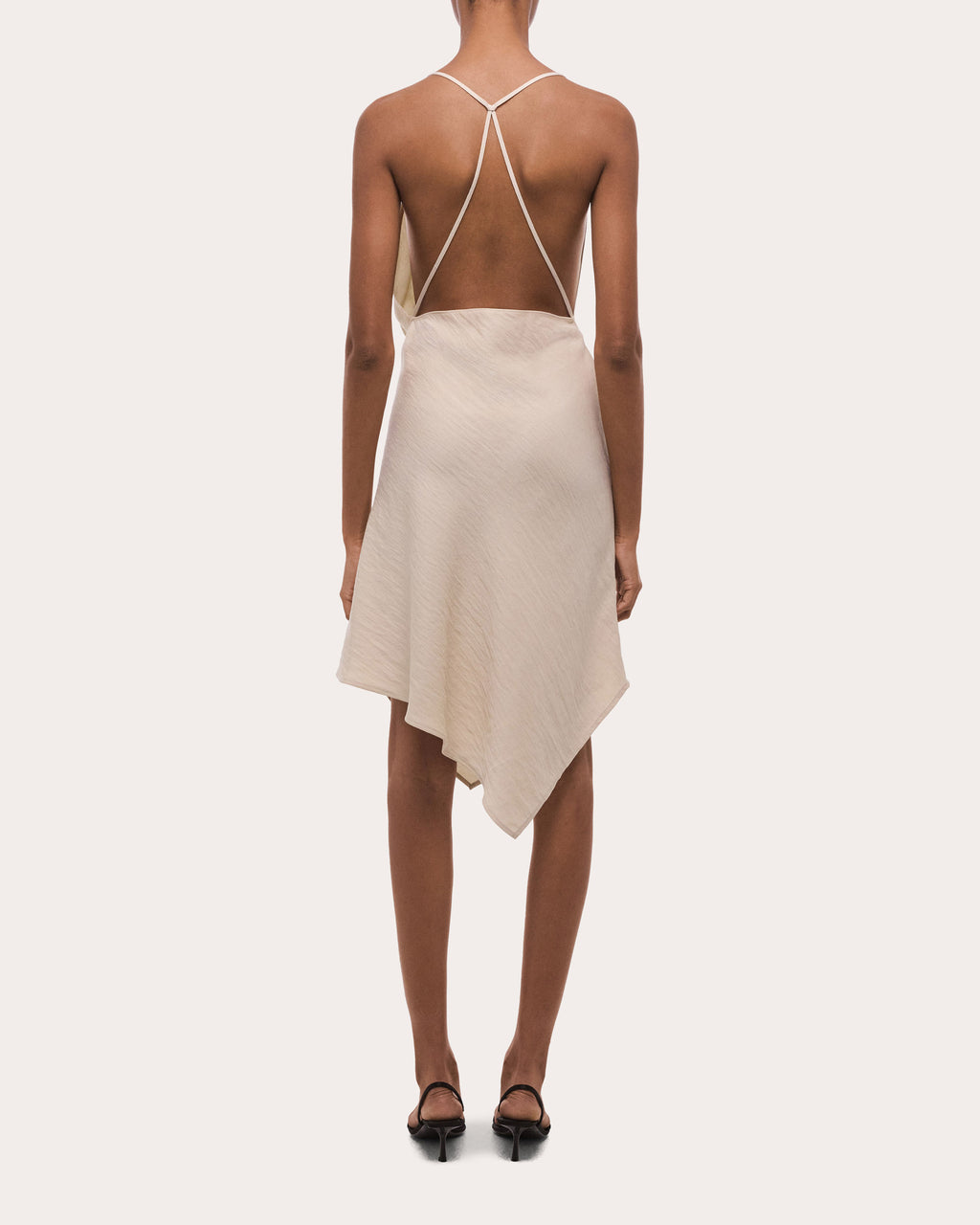 Twill Knotted Handkerchief Slip Dress