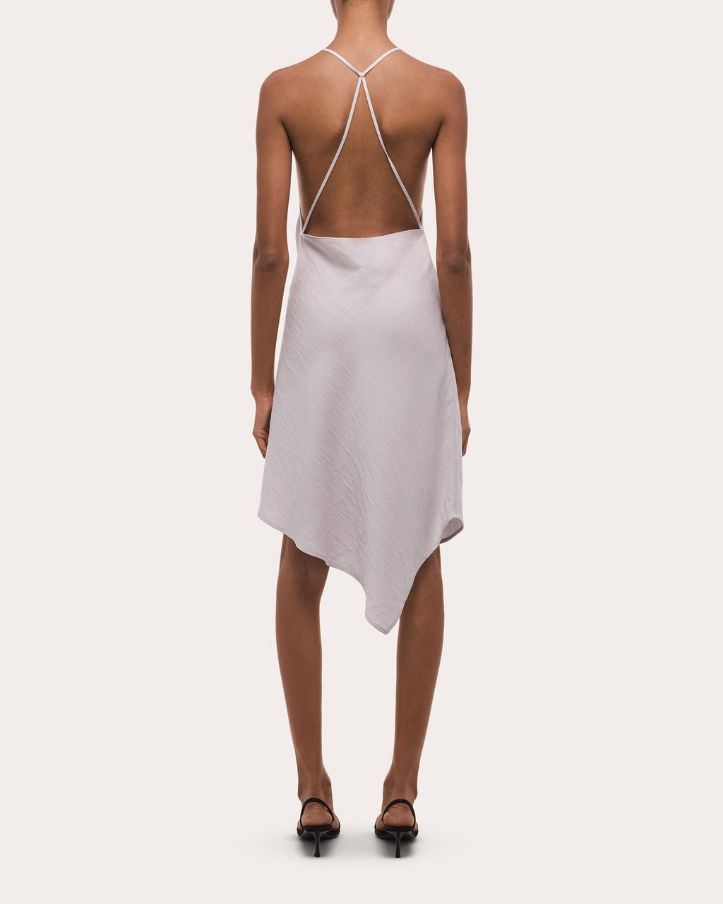 Twill Knotted Handkerchief Slip Dress
