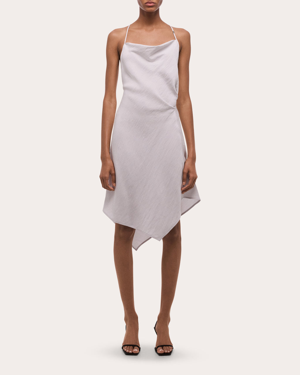 Twill Knotted Handkerchief Slip Dress