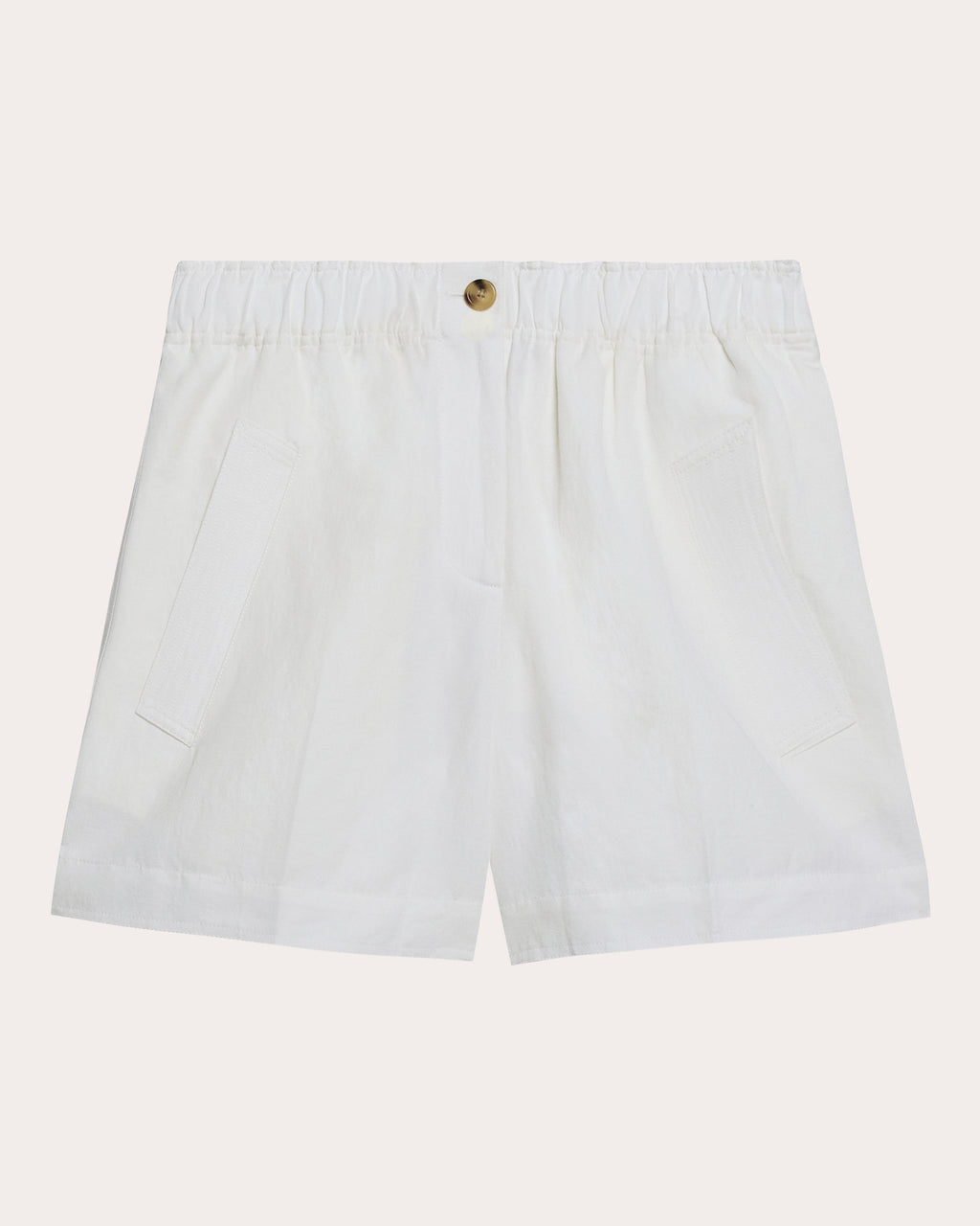 Cotton Linen Trench Shorts