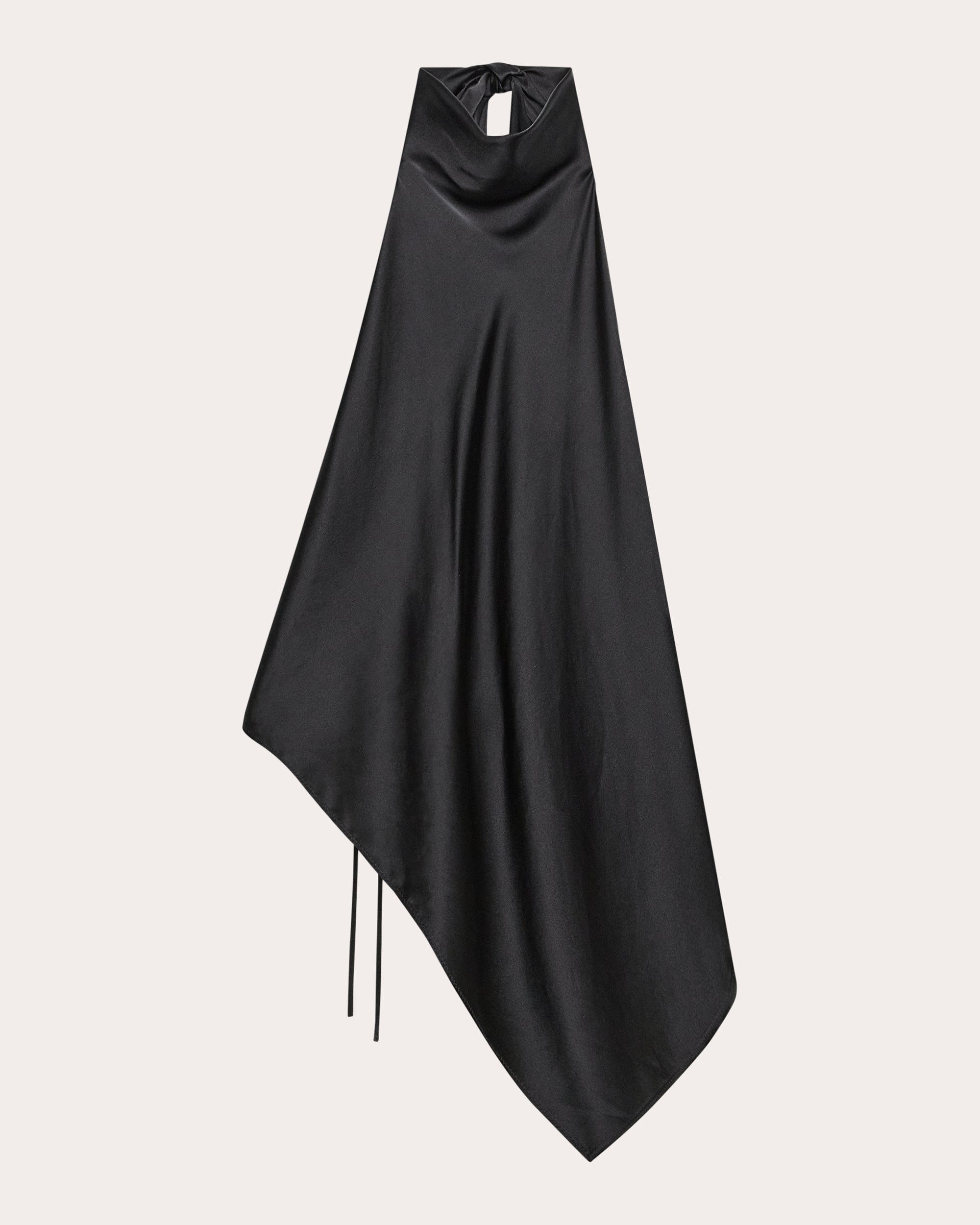 Silk Tie Scarf Halter Top