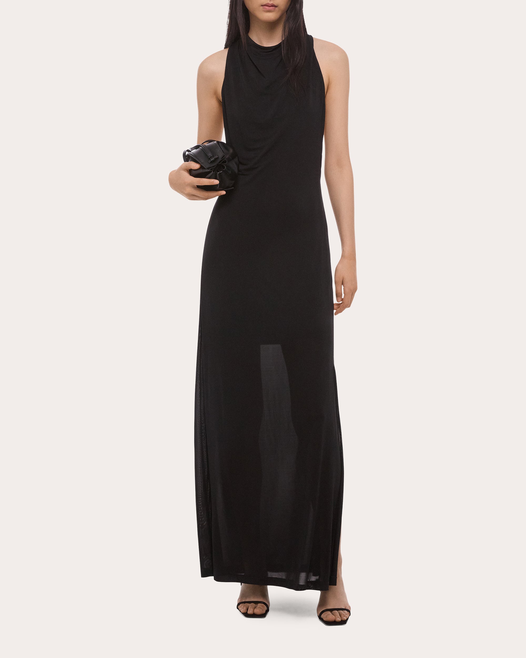 knotted halter maxi dress The Valencia - Women's Knotted Halter Maxi Dress