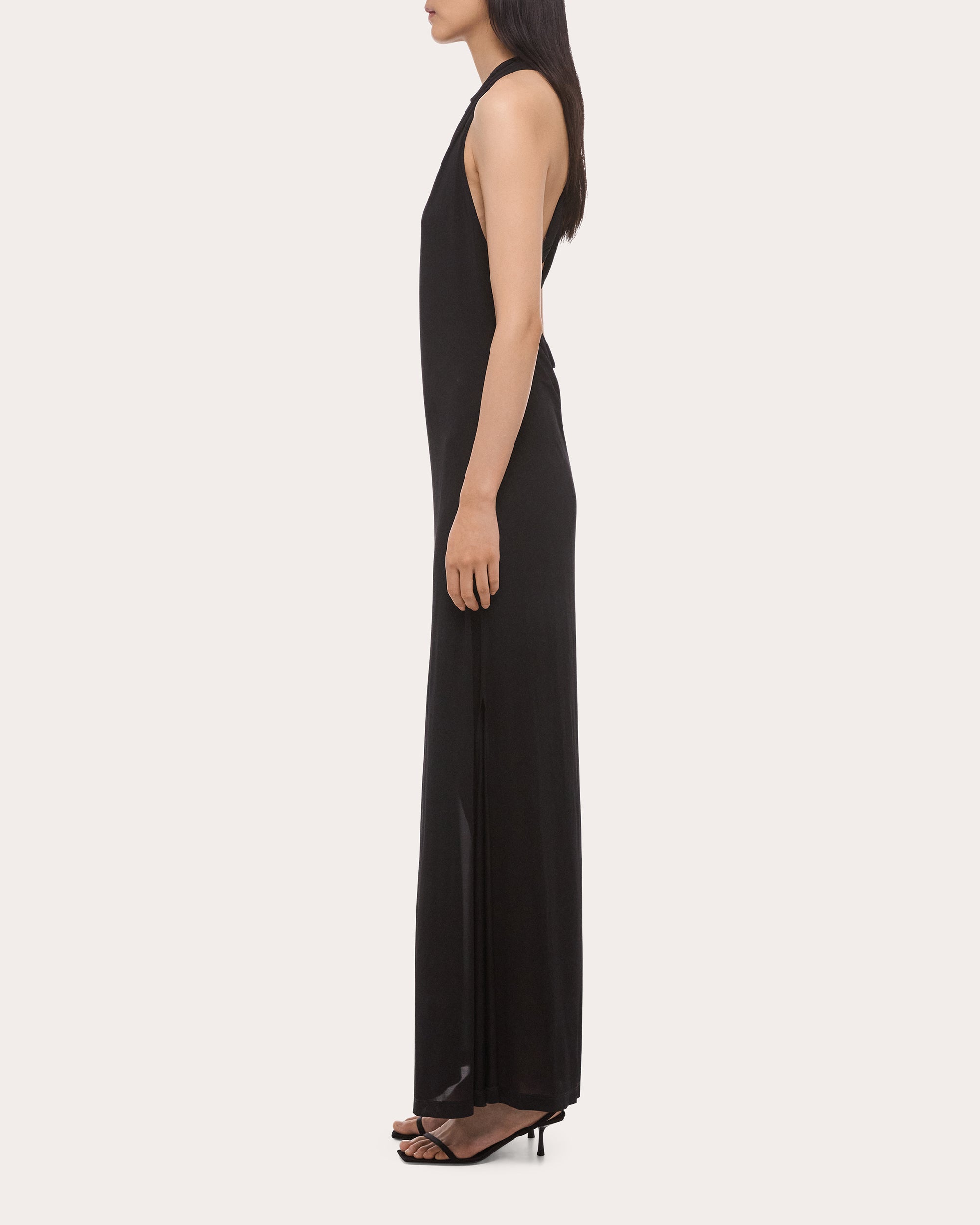 Jersey Knotted Halter Maxi Dress | Olivela Jersey Knotted Halter Maxi Dress | Olivela