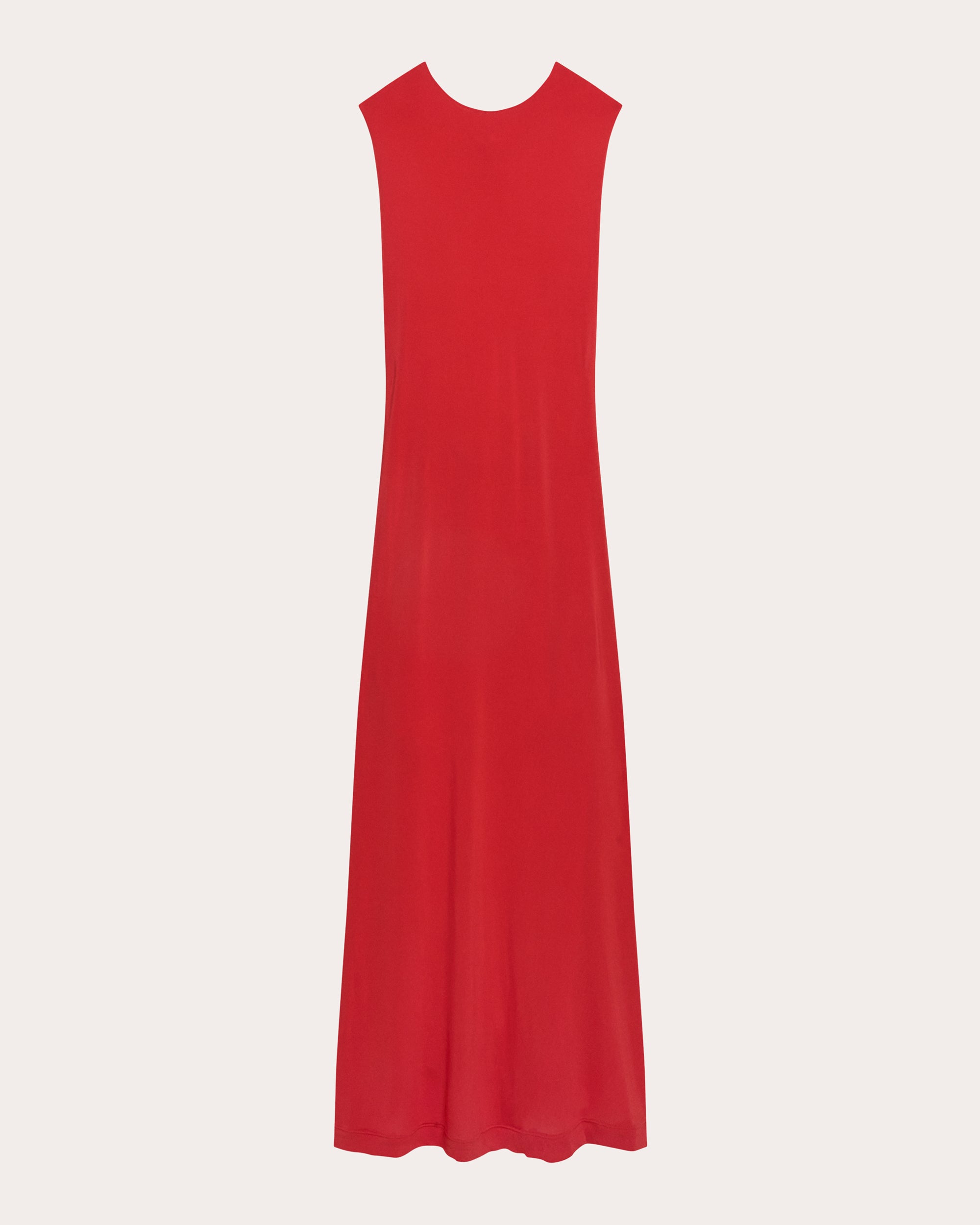 Jersey Knotted Halter Maxi Dress