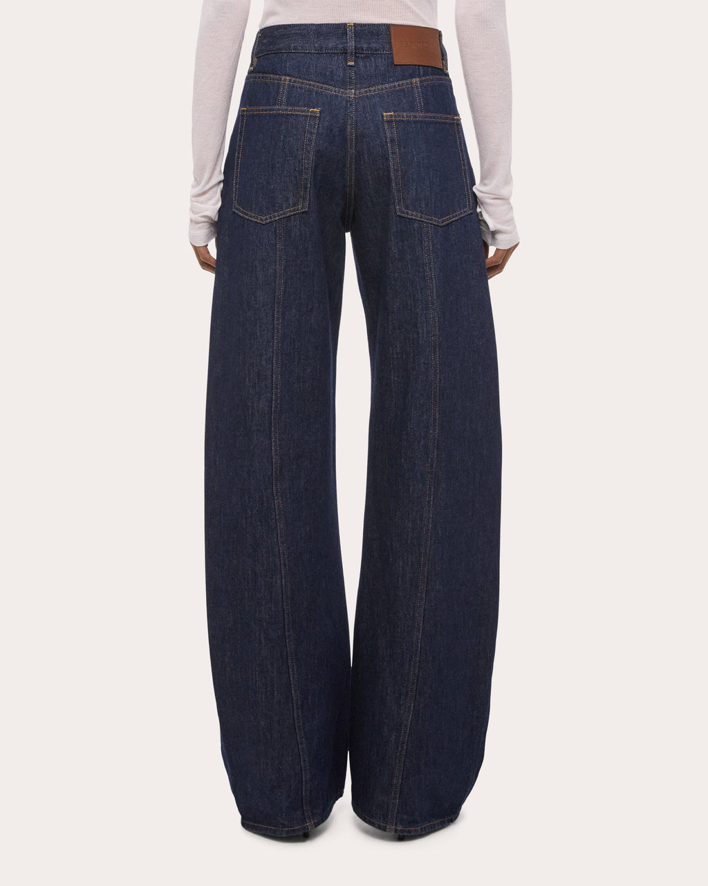 Mid-Rise Saddle Jeans