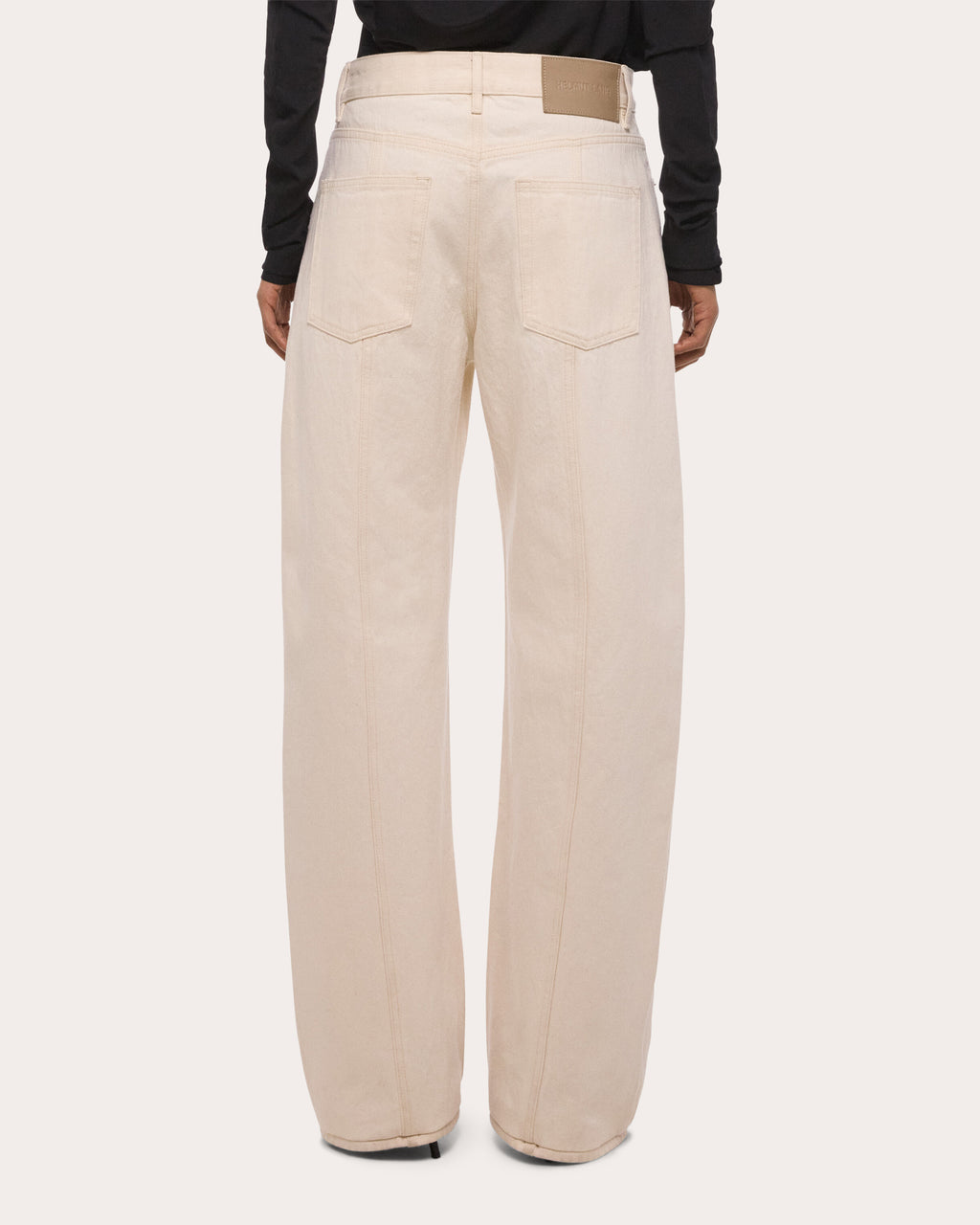 Mid-Rise Saddle Jeans