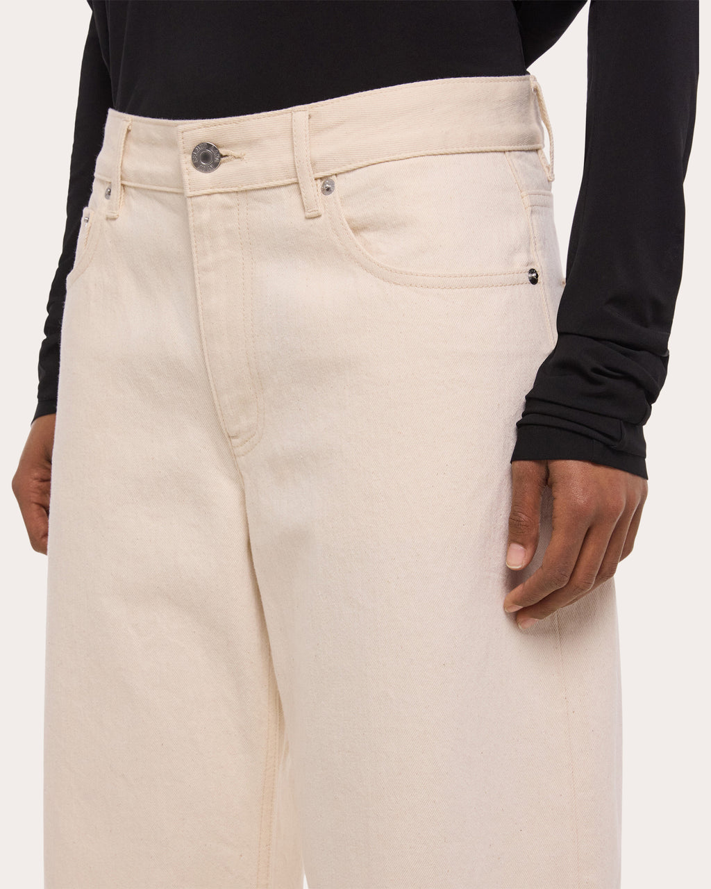 Mid-Rise Saddle Jeans