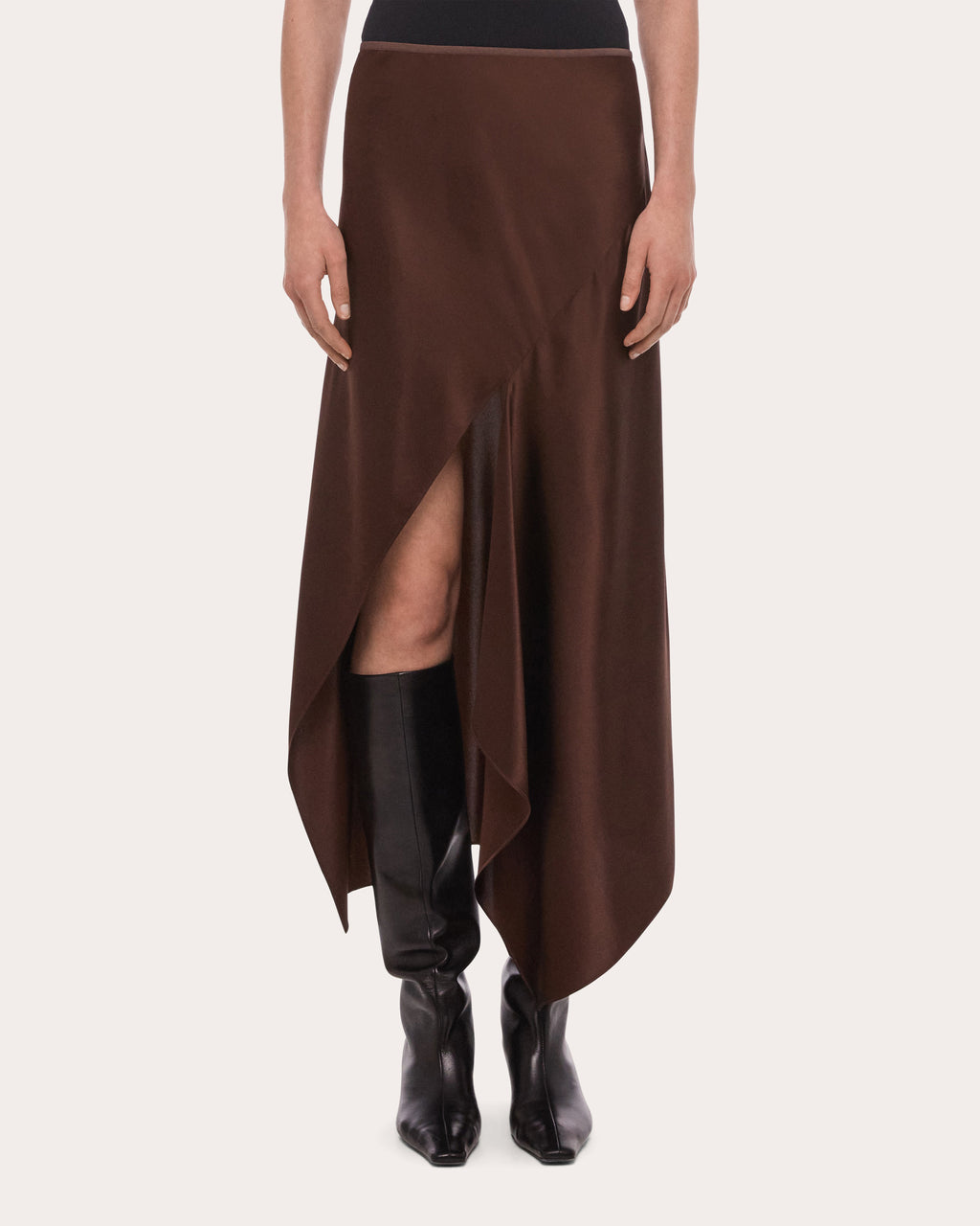 Silk Handkerchief Slip Skirt
