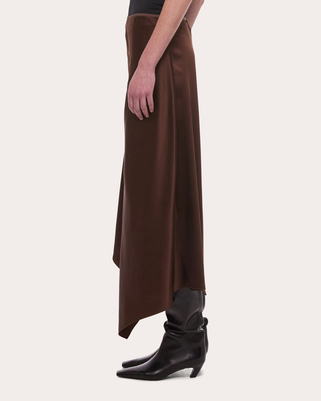 Silk Handkerchief Slip Skirt