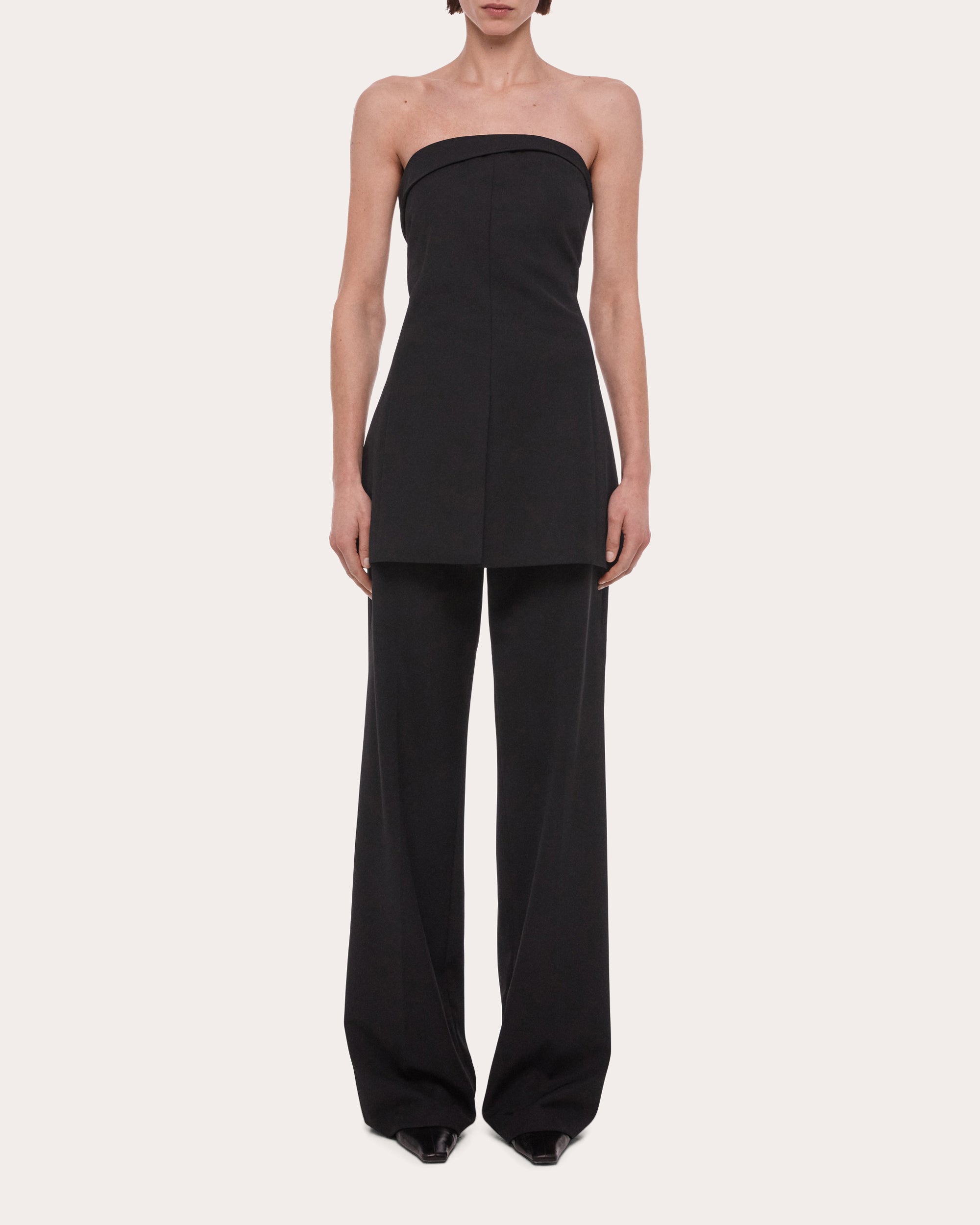 Wool Gabardine Wardrobe Blazer Top