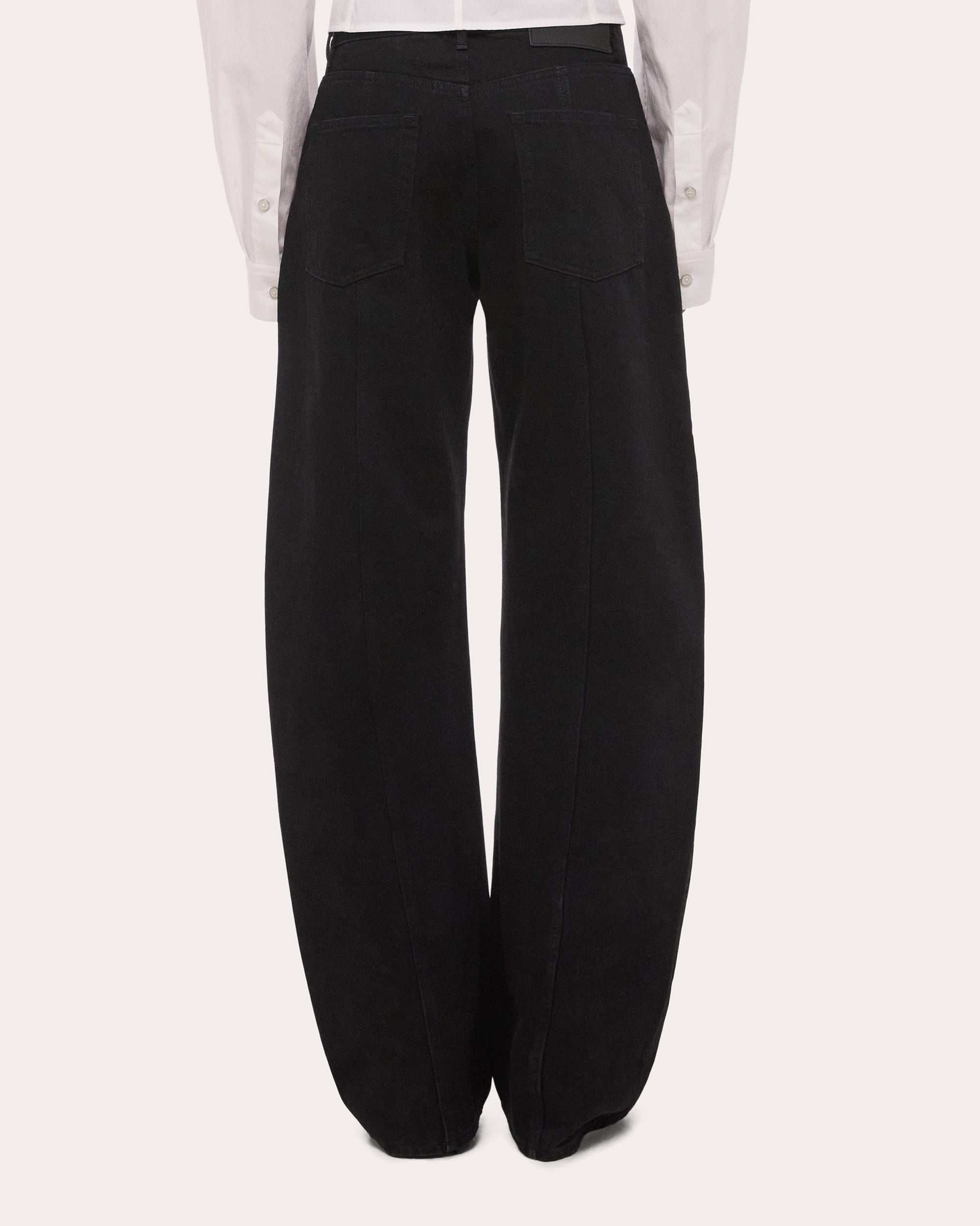 Mid-Rise Saddle Jeans
