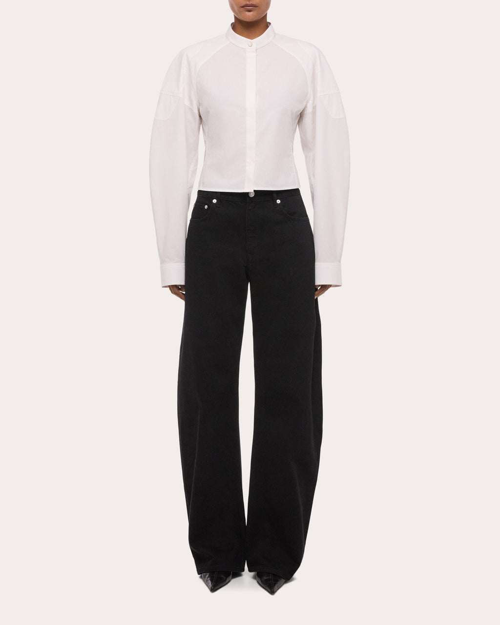 Mid-Rise Saddle Jeans