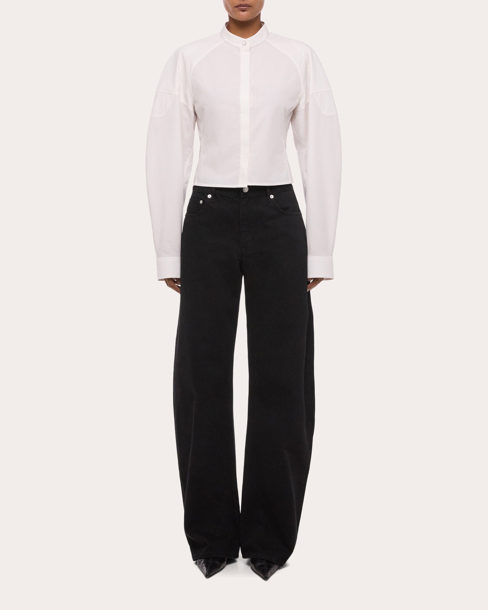 Mid-Rise Saddle Jeans