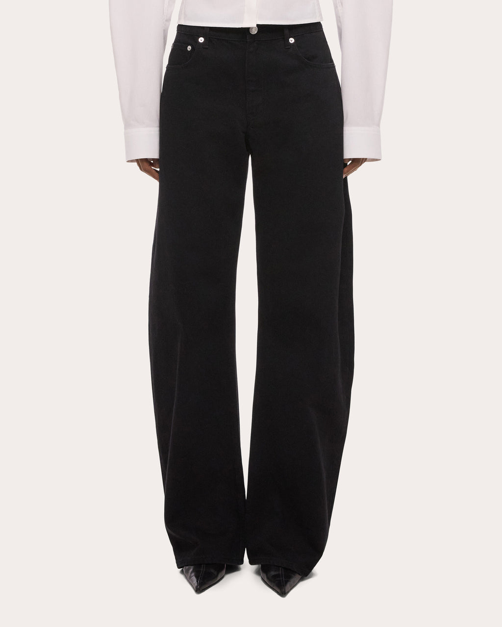 Mid-Rise Saddle Jeans