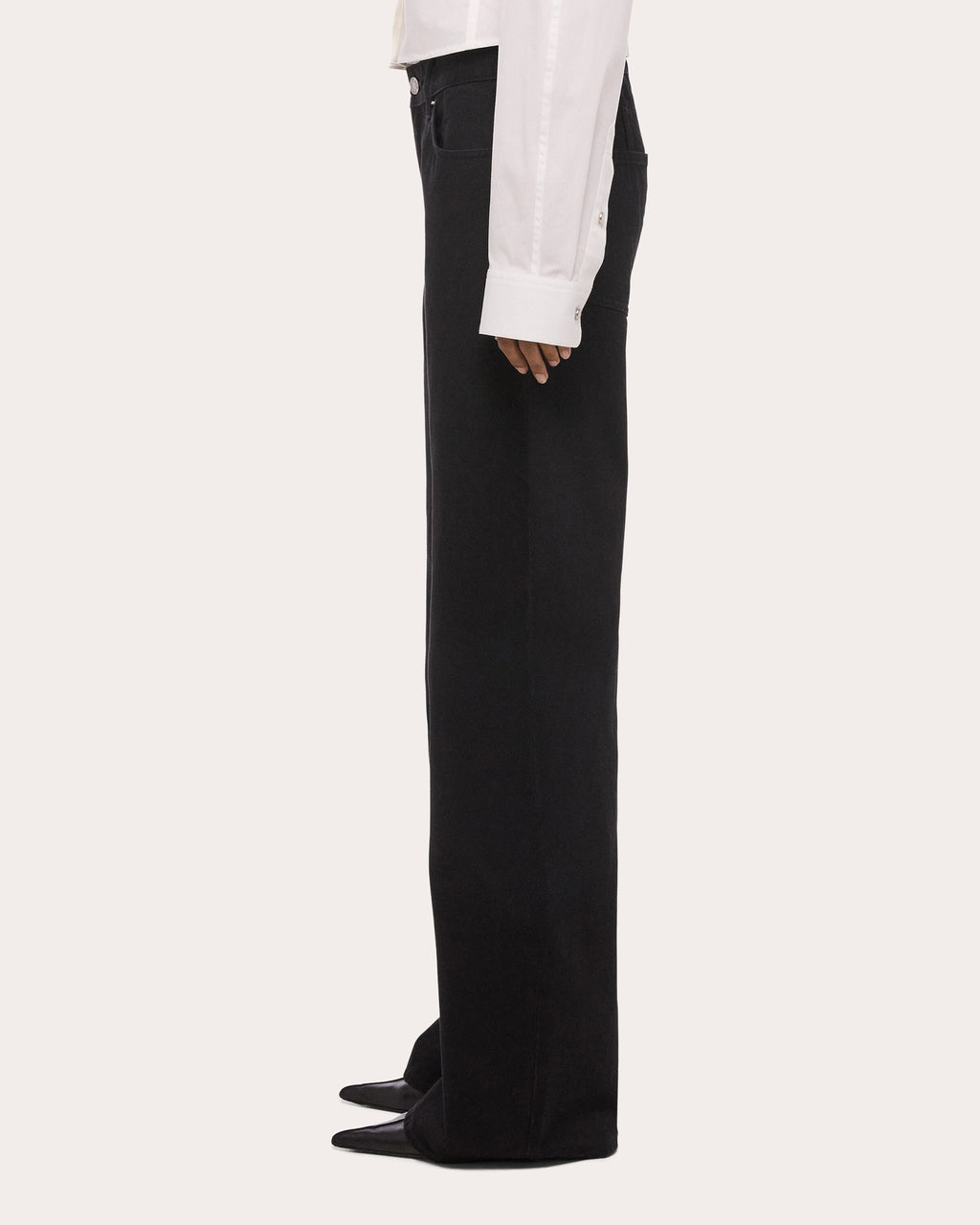 Mid-Rise Saddle Jeans