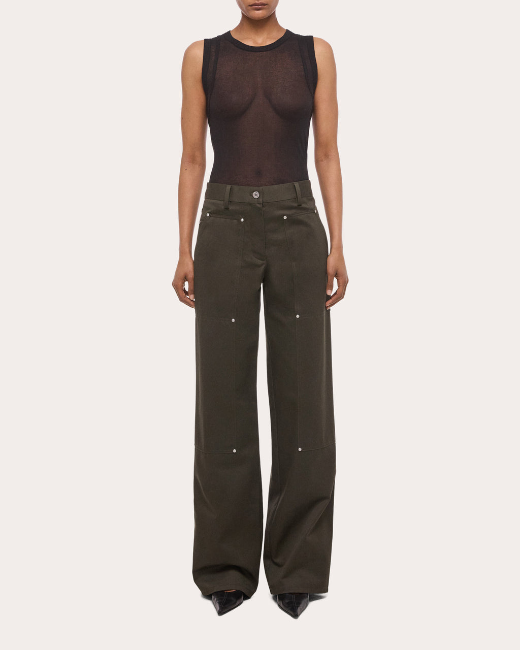Chino Twill Rivet Carpenter Pants