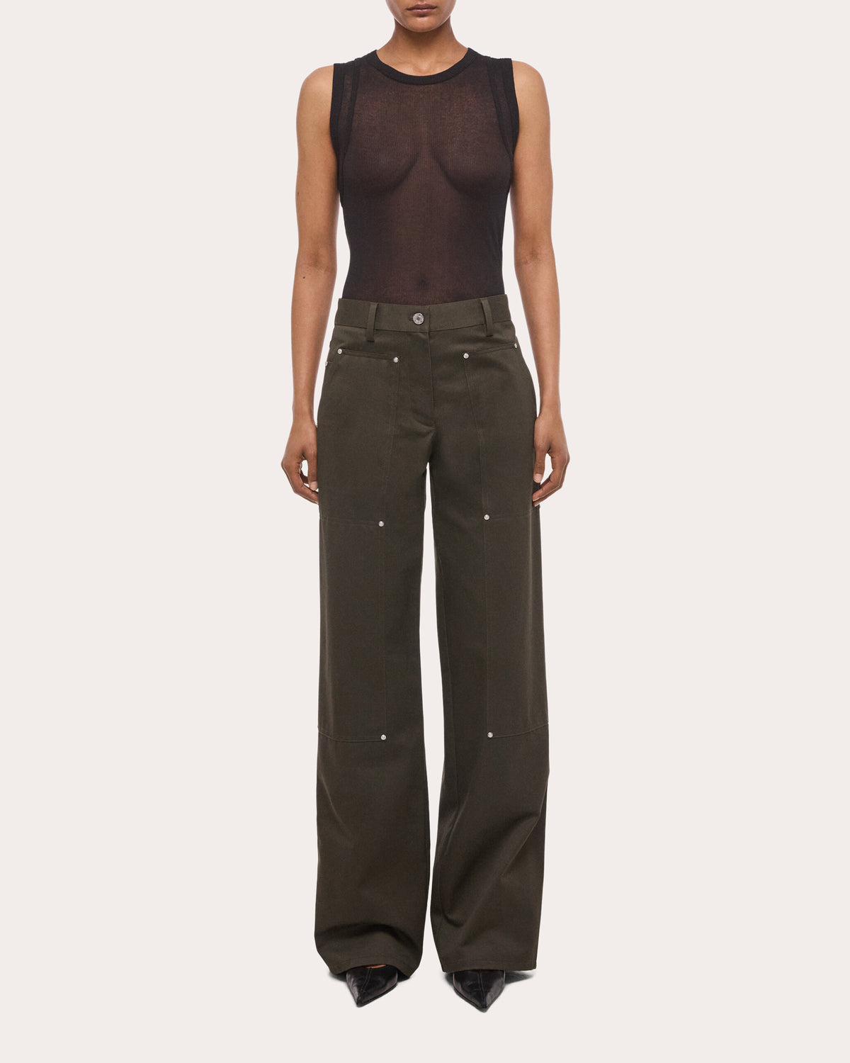 Chino Twill Rivet Carpenter Pants
