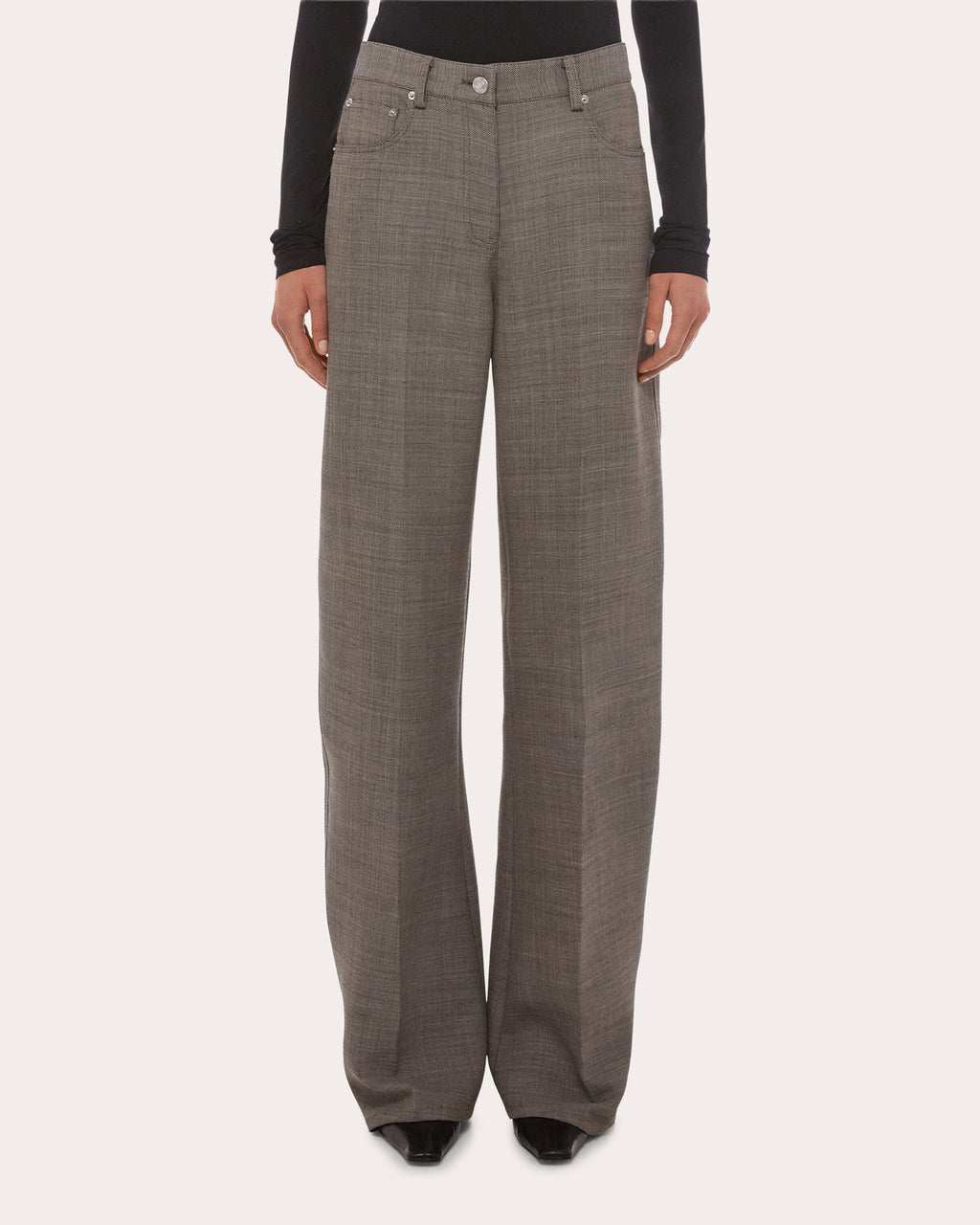 Relaxed Bootcut Trousers