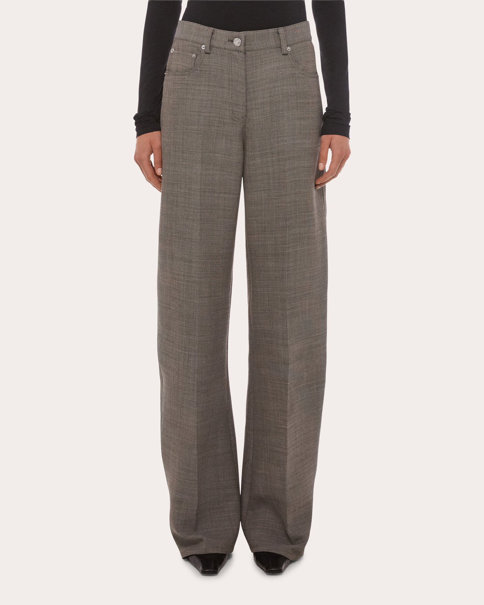 Relaxed Bootcut Trousers