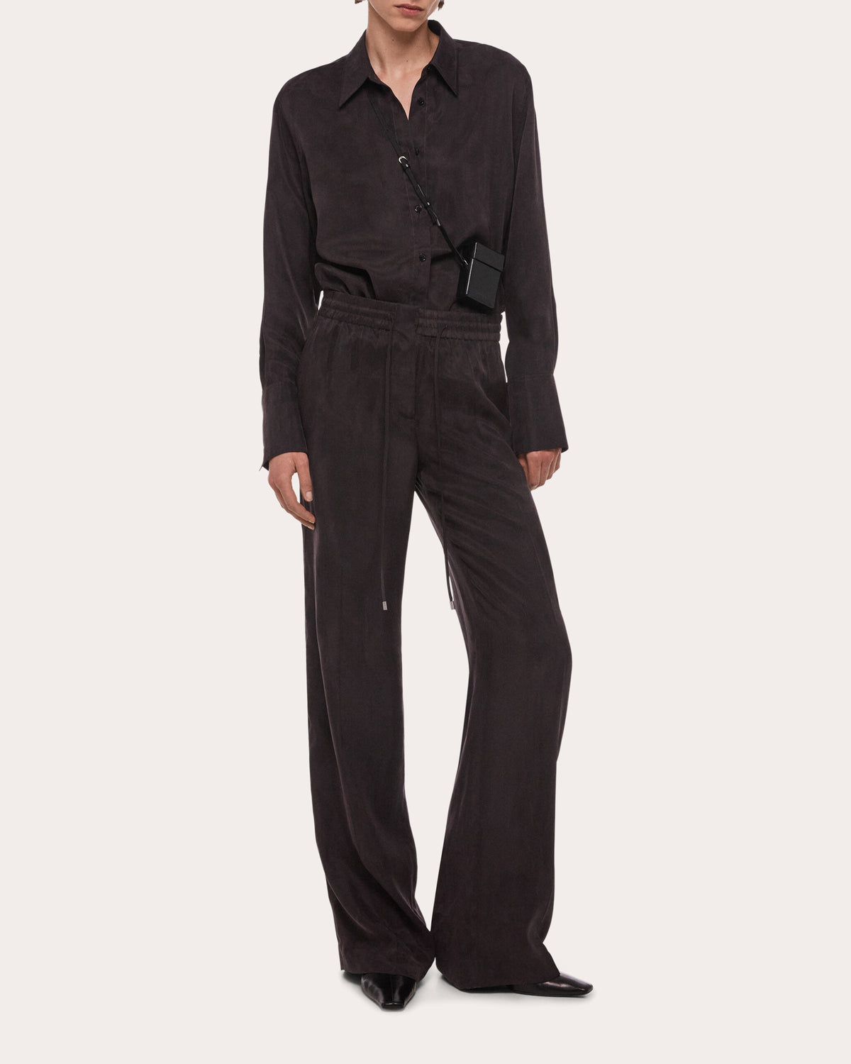 Fluid Microsuede Pull-On Pants