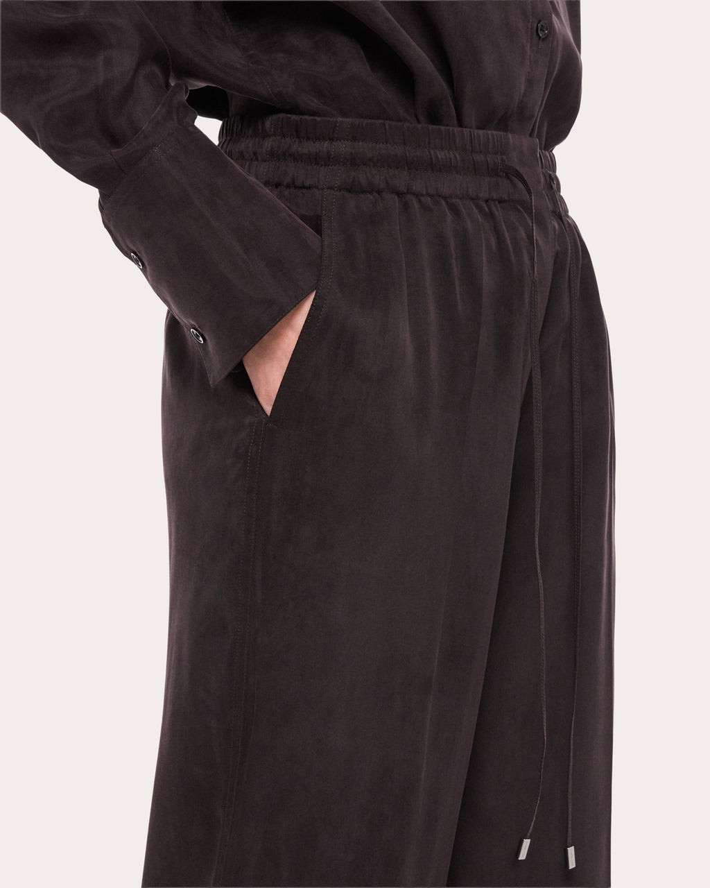 Fluid Microsuede Pull-On Pants