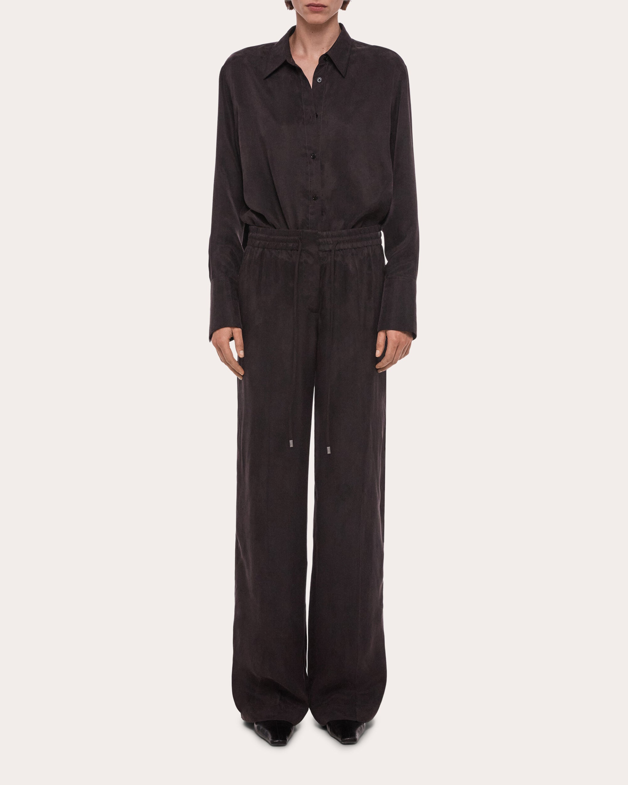 Fluid Microsuede Pull-On Pants