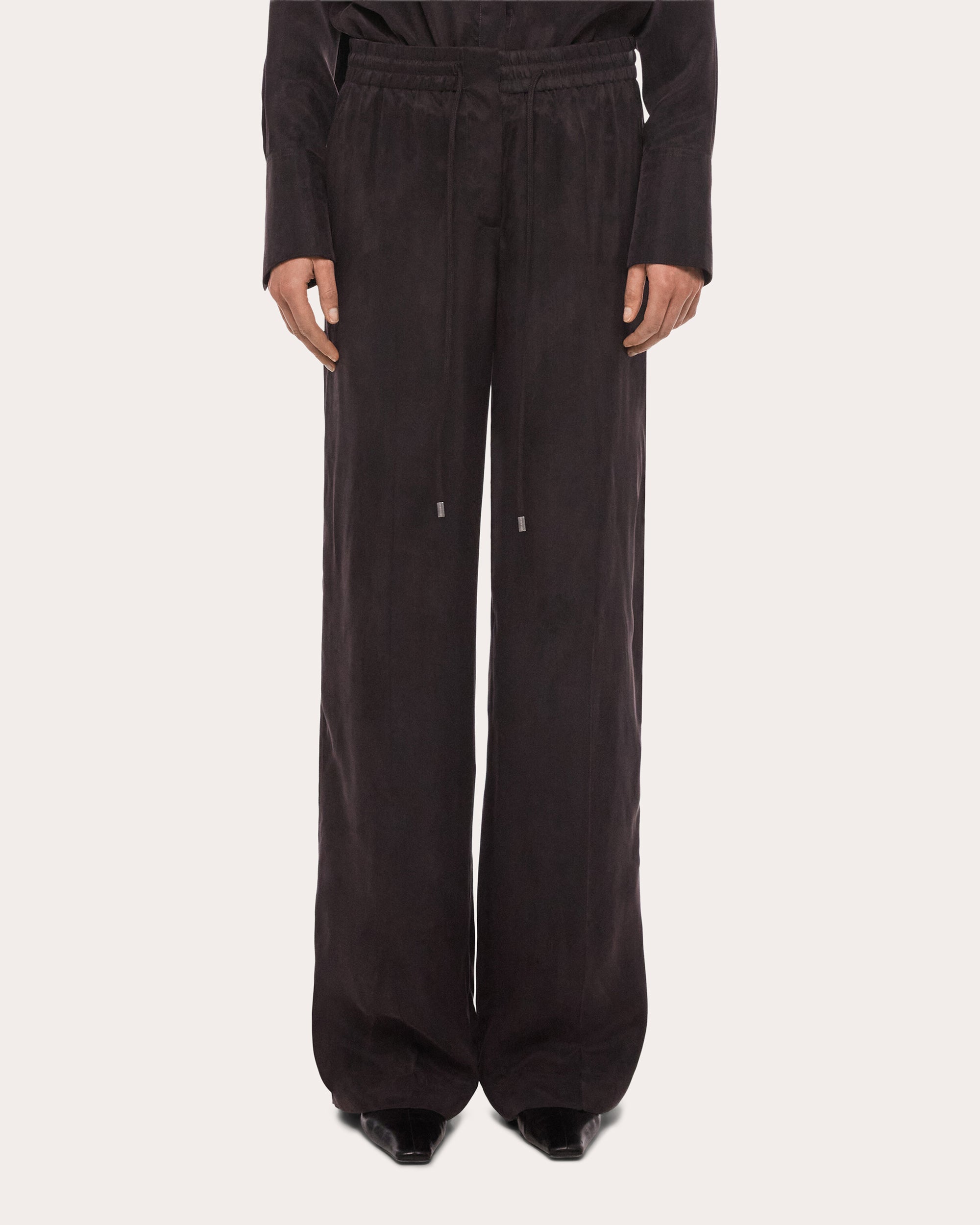 Fluid Microsuede Pull-On Pants
